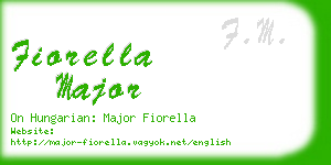 fiorella major business card